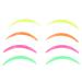 Lash Pads 4 Pairs Eyelash Mixed Color Reusable Soft Eyelash Perming Curler for Beauty Salon