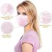 50PCS Pink Disposable Face Masks - 3-Ply Earloop, Breathable Non-Woven Mouth Cover - Buy Online on SooperMarket.com