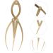 Hemoton 1pc Eyebrow Positioning Ruler Brow Mapping with Ruler Eyebrow Ruler Printable Appliance Gold Alloy 16.5x5.4cm Golden - Buy Online on SooperMarket.com