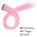 12 Pcs Colored Hair Extensions Colorful Clip in Hair Extensions 22 inch Synthetic Straight Hair Extensions for Kids Girls Women Pink series - Buy Online on SooperMarket.com