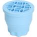 Makeup Brush Scrubber Multifunctional 2 in 1 Folding Palm Size Portable Makeup Brush Cleaning Bowl for Daily (Blue) - Buy Online on SooperMarket.com