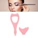 Reusable Eyelinear Stencil Eye Shadow Template Silicone Eye Makeup Assistant Tool Ultra thin Precision Eye Liner Makeup Brushes Set Best Fit for Makeup Handicap and Novice Makeup Pink