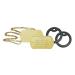 2 pieces of personalized identification brands |Dog day chain with embossing |Including 2 chains & 2 silencers in the set |Various texts and motifs possible |Rambo |Military equipment (gold colors)
