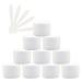 Tianzd 24 pieces small 20 ml white plastic empty cream can with lid 20 g empty socket screw box plastic box plastic box sheet metal boxes cosmetic container 5 pieces spatula white 20ml