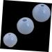 NUOBESTY 9pcs Resin Epoxy Candle Molds Mini Sphere Diy Silicone Mold Epoxy Resin Crystal Epoxy Bracelet Beads White 3.50X3.50X3.50CM - Buy Online on SooperMarket.com