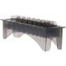 Rectangular Plastic Blade Organizer for 10 Blades Clipper Comb Holder Storage Case Rack 10 Grid Base for Hair Clipper Limit Comb Guide Comb - Buy Online on SooperMarket.com
