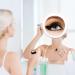 YoHumk 15X Magnifying Makeup Mirror - 6 Inch Round Mirror for Precise Tweezing, Eyebrow Grooming, and Blackhead Removal - Easy Mounting with 3 Suction Cups - Buy Online on SooperMarket.com