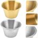 Zerodeko 4pcs Stainless Steel Dipping Sauce Cup Soup Sushi Dipping Bowls Sauce Seasoning Plate Stainless Steel Sauce Dish Gravy Bowl Stainless Steel Portion Cup Desert Round Soy Sauce Bowl - Buy Online on SooperMarket.com