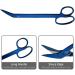 Toenail Scissors Extra Long 19 cm Stainless Steel with Micro Teeth (Blue..) - Buy Online on SooperMarket.com