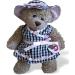 Build a Bear Wardrobe Checked Dress, Hat & Shoes Set - Fits Build-A-Bear Teddy Bears - Buy Online on SooperMarket.com