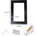 Floral Arranging Vase Set: Black Rectangle Photo Frame Shaped Plastic Ikebana Vases with Flower Frog - Ideal for Ikebana Floral Art Home Decor - Buy Online on SooperMarket.com