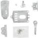 Brensty 1Set Gray Hair Clipper Back Housing Cover Clear Front Lid for Hair Trimmer Tools Kit - Buy Online on SooperMarket.com