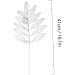 Abaodam 5pcs Christmas Simulated Leaves Gold Dining Table Christmas Glitter Stems Creative Pendant Bride Silver 41x20x0.1cm - Buy Online on SooperMarket.com