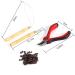 Buy FILFEEL Hair Extension Kit - 100PCS Dark Brown Silicone Beads Microrings Hook Needle Pull Loop & Plier Tool for Seamless Extensions - Buy Online on SooperMarket.com