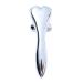 4 Roller Balls Face Massager Skin Firming Massage 3D with Ergonomic Handle 360 Rotatable for Wrinkle Reducing Tightening Y-Shape Slimming Manual Silver