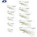 Saltwater Fishing Rigs with Feather & Fish Skin Hooks - 10 Packs - Buy Online on SooperMarket.com