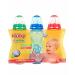 Nuby BPA Free Bottles 10oz 3 Pack Primary Colors - Size 8-10 oz - Buy Online on SooperMarket.com