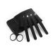 Yolistar 5 TLG eyebrows gowns made of stainless steel with scissors and leather bags perfect precision for eyebrow plucking face hair removal High quality tweezers for women and men