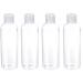 50ml Plastic Travel Bottles with Flip Cap - 4 Pack