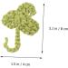 Operitacx 10pcs Socks Badge Sign Crocheted Shamrock Appliques Applique Patches Accessories Shoes and Hats - Buy Online on SooperMarket.com