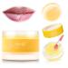 Double-Effect Lip Scrub Mask Lip Exfoliating Mask Lip Sleeping Treatment Mask Lip Moisturizer Lip Care Mask for Dry Cracked Lips Lip Repair Balm for Overnight (Orange)
