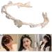 JSGHGDF Temperament Flocking Rose Shape with White Decors Unique Hair Hoop Bride Woman Wedding Party Headwear White Rose - Buy Online on SooperMarket.com