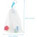 Healeved 8 Pcs Foaming Net Foam Soap Body Exfoliator Soap Sack Saver Pouch Net Bag for Soap Pe White - Buy Online on SooperMarket.com