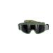 Lancer Tactical Airsoft Safety Goggles Basic - Smoke, Clear and Yellow Lens (Green)