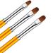 Lovenails 3 Gel Brush Set - Oval Brushes for Nail Design & Art | Professional Quality Gel Modeling & Full Cover Brushes - Buy Online on SooperMarket.com