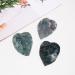 Natural Crystal Rough 1PC Natural Crystal Leaves Carving Moss Agate Family Decoration Sculpture Health Green Gem Gift DIY Pendant Gem - Buy Online on SooperMarket.com