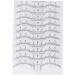 PLAFOPE Scale Ruler 10pcs Set Makeup Stickers Eyebrow Ruler for Microblading Makeup Ruler Eyebrow Stickers Make up - Buy Online on SooperMarket.com