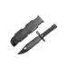 Lancer Tactical M9 Santoprene Rubber Blade Bayonet Lightweight Compact Disarm Trainer Knife Scale Replica ABS Anti-slip Handle w/Sheath(Black)