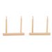 Moondown Farm Canary Swing Wooden (2 Pack) With Hooks for Cage Hanging