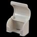 Ruilogod White Plastic Man Bathroom Shaver Razor Holder Convenient Paste Strap for Easy Use | International Shipping Available - Buy Online on SooperMarket.com