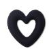 KALLORY Black Hair Rings - Short Heart Shaper Sock for Bun, Women's Hair Ring Maker - Doughnut Shape, Thin Medium Black - Buy Online on SooperMarket.com