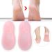 Moisturizing Silicone Gel Socks for Plantar Fasciitis Relief | Anti-Crack Foot Care Tool (L-Rosa) - Buy Online on SooperMarket.com