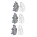 Alipis 6 Pcs Wall Mount Clothing Rack Hat Hangers Creative Wall Hooks Sticky Hook Fairy Garden Coat