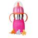 Kid Basix Safe Sippy 2 | Stainless Steel Cup for Babies/Toddlers | Convertible Sippy or Straw | Dishwasher Safe | 11 Oz. | Bpa Free | Pink Fuchsia/Pink