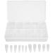 550 Tablets Long Clear Nails Ultra Thin Clear Stiletto Fake Nails Set Long Full Cover Almond Shaped with Rhinestones Designs for Wedding Dating Party Acrylic Nail Tips Kit - Buy Online on SooperMarket.com