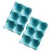 OSALADI 2pcs Egg Storage Practical Egg Tray Refrigerator Egg Holder Kitchen Egg Tray Household Storage Box Blue 14.5X9.5X3.2CM