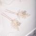 Chargances 2 Pieces Pearl Wedding Hair Pins Crystal Bridal Hair Pins Set Elegant Rhinestone Beaded Bride Headpiece Hair Accessories for Women and Girls (Gold) - Buy Online on SooperMarket.com