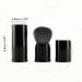 Retractable Kabuki Makeup Brush - Premium Goat Hair Blush Brush for Liquid, Cream, and Mineral Cosmetics (Black) - Buy Online on SooperMarket.com