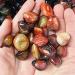 LVYAN Natural Banded Agate Stone Madagascar Good Luck Raw Gemstone Body Heathy Specimen Beautiful Collection Gift Dark Khaki L - Buy Online on SooperMarket.com