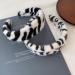 Fluffy Zebra Headband Wide Fur Headband Cute Fluffy Hairband Decorative Fuzzy Hairband Soft Plush Hair Hoop for Women Girls Zebra black white - Buy Online on SooperMarket.com