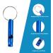 21-Piece Aluminum Alloy Sports Whistle Set | Emergency Keychain Whistles for Camping Hiking & Boating | Durable Survival Signal Whistles - Buy Online on SooperMarket.com