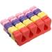 20Pcs Colorful Soft Sponge Finger Toe Separators - Nail Art Pedicure Tools for Salon Use (Random Colors) - Buy Online on SooperMarket.com