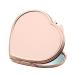TOSSPER Compact Mirror Round Makeup Mirror Folding Rose Gold Pocket Mirror For Travel Camping Wallet (Heart-shaped) Style 2