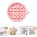 MAGICLULU 3pcs Mold Silicone Bakeware Cookie Silicone Baking Pad Heart Baking Pan Waffle Maker Mould Fondant Round Silicone Muffin Pan Silicone Waffle Mould Baking Tools Silica Gel Waffles 12X11X1.6CM Random Color - Buy Online on SooperMarket.com