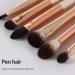 6 Pcs Professional Eye Makeup Brush Set for Blending Eyeshadow, Concealer, Eyebrows, and Eyeliner - Soft Hairs & Wood Handle - Buy Online on SooperMarket.com