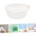 OFFSCH Transparent Plastic Washbasin Wash Basin Plastic Face Cleaning Basin Salon Washing Basin Wash Plastic Basin Foot Soaking Basin Kitchen Sink Bowl Wash Bowl Vegetable Bowl Baby Large Transparent 26.7x25.7cm - Buy Online on SooperMarket.com